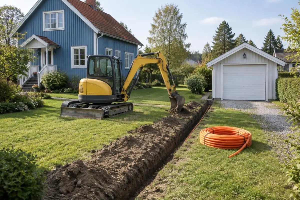 Gräva för kabel & fiber