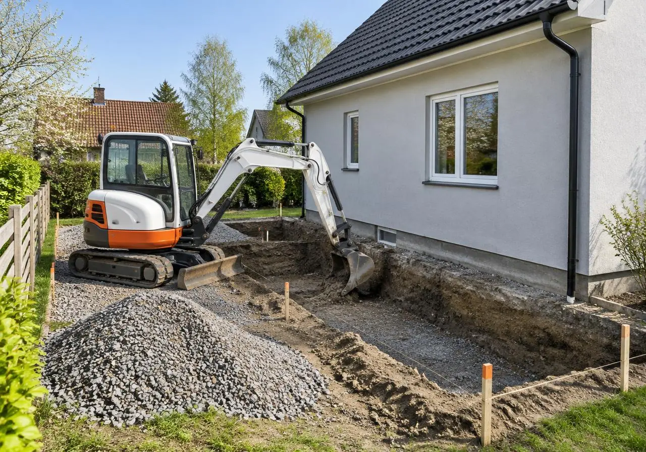 Gräva för utbyggnad