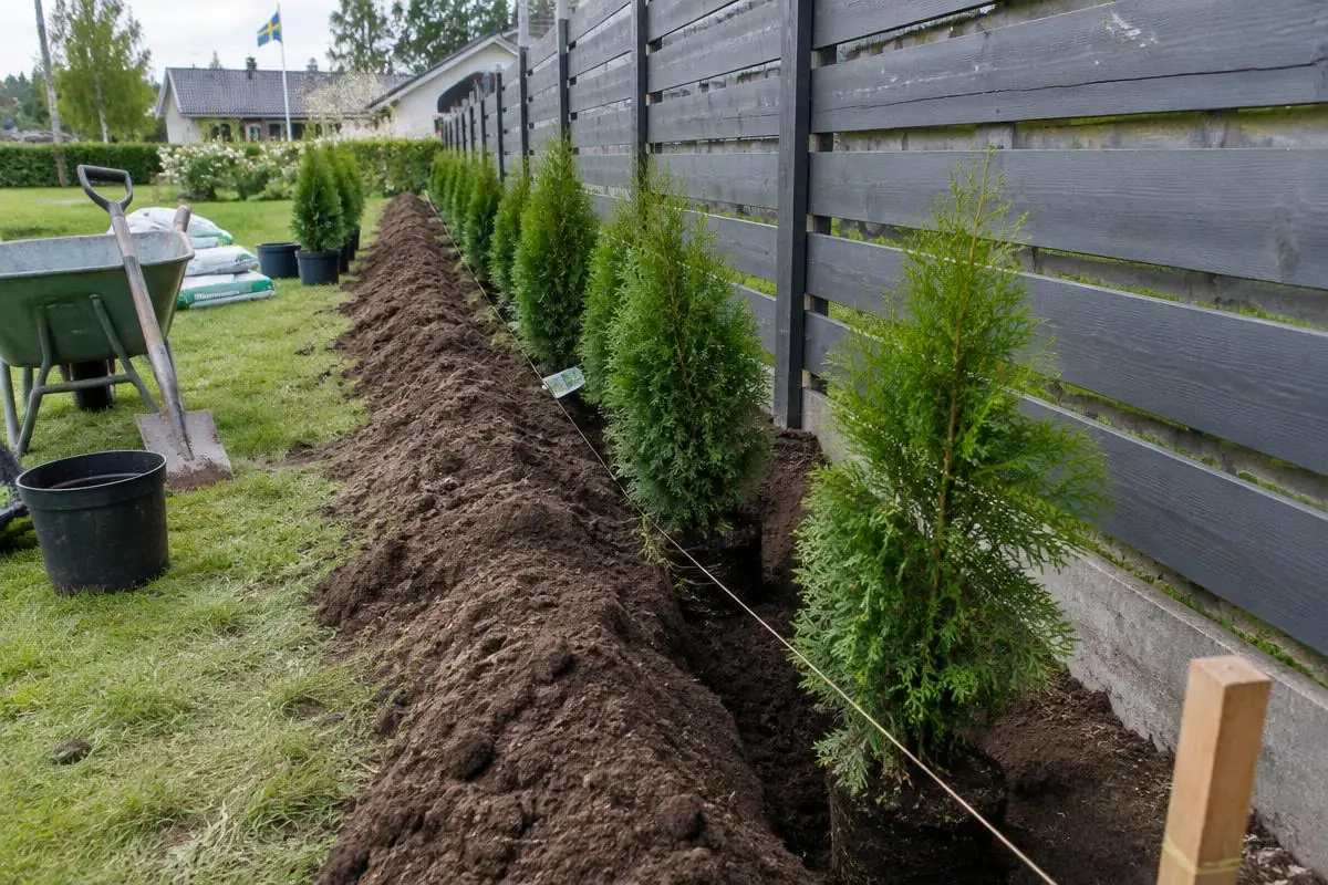 Gräva & plantera häck