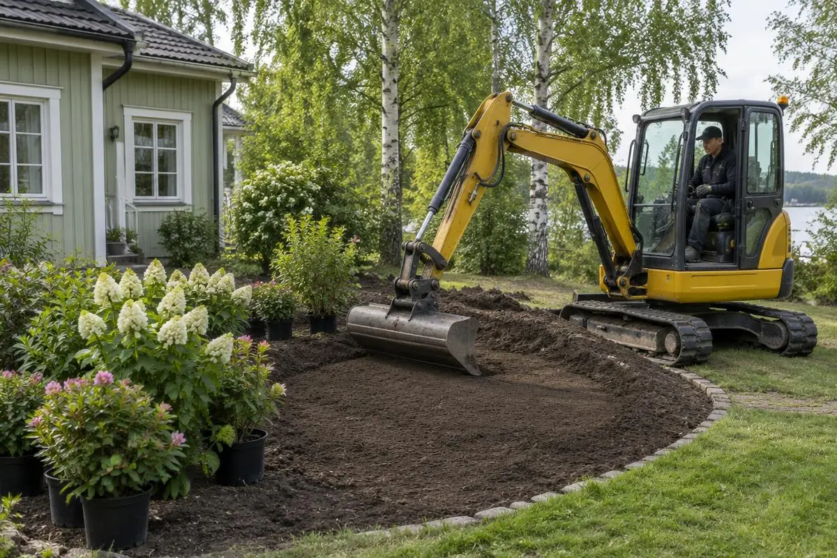 Gräva för plantering